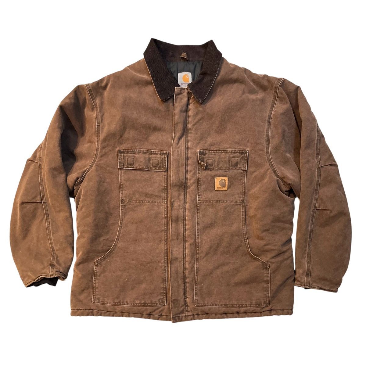Carhartt Vintage Carhartt C26 Sandstone Duck Arctic Quilted Coat 2XL Size US XXL / EU 58 / 5 - 2 Thumbnail