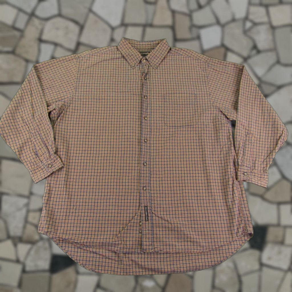 Abercrombie & Fitch VINTAGE Abercrombie & Fitch Shirt Mens XL Blue Beige Plaid Twill Button Up Y2K Size US XL / EU 56 / 4 - 1 Thumbnail