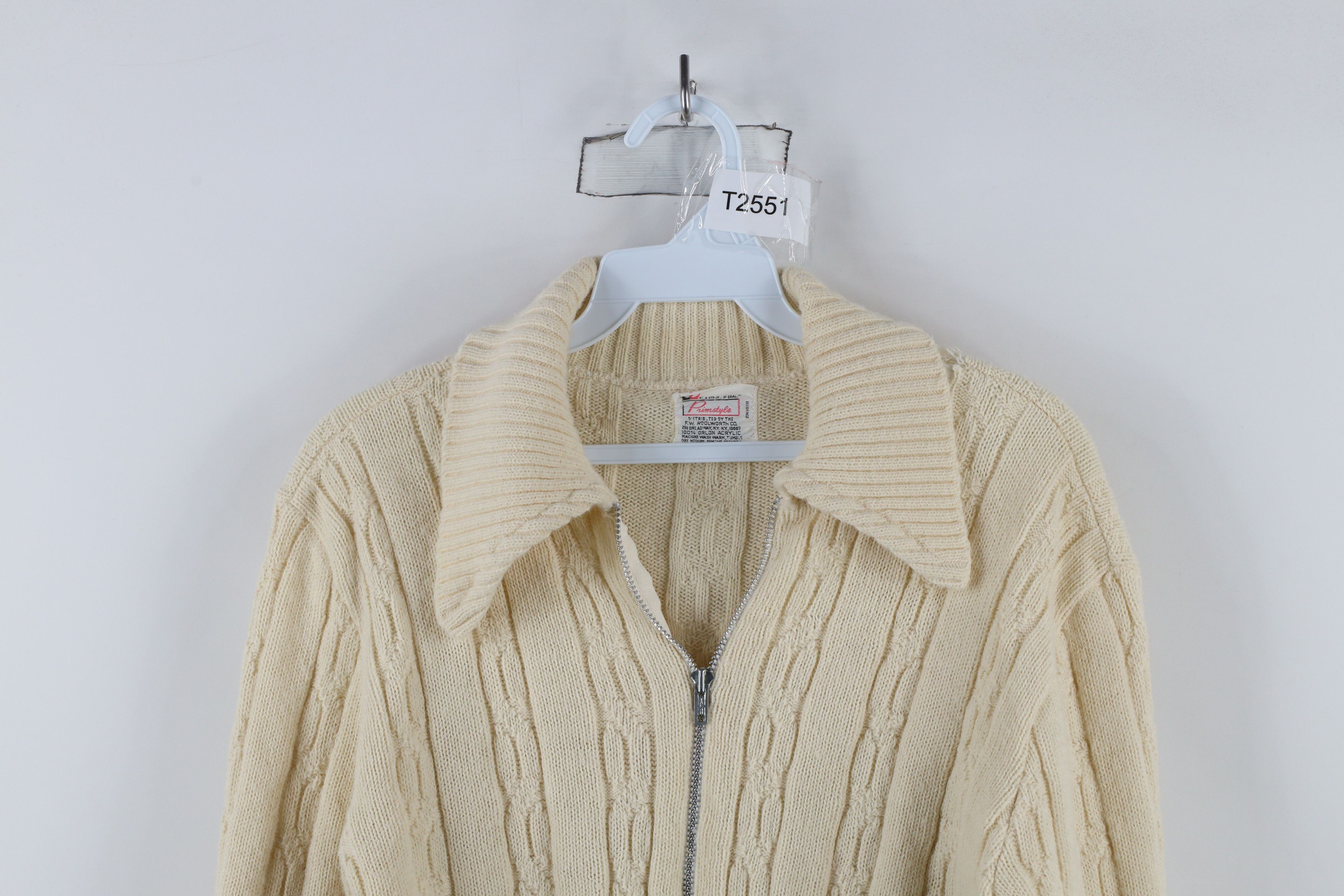 Vintage Vintage 50s 60s Streetwear Knit Zip Cardigan Sweater USA Size S / US 4 / IT 40 - 2 Thumbnail