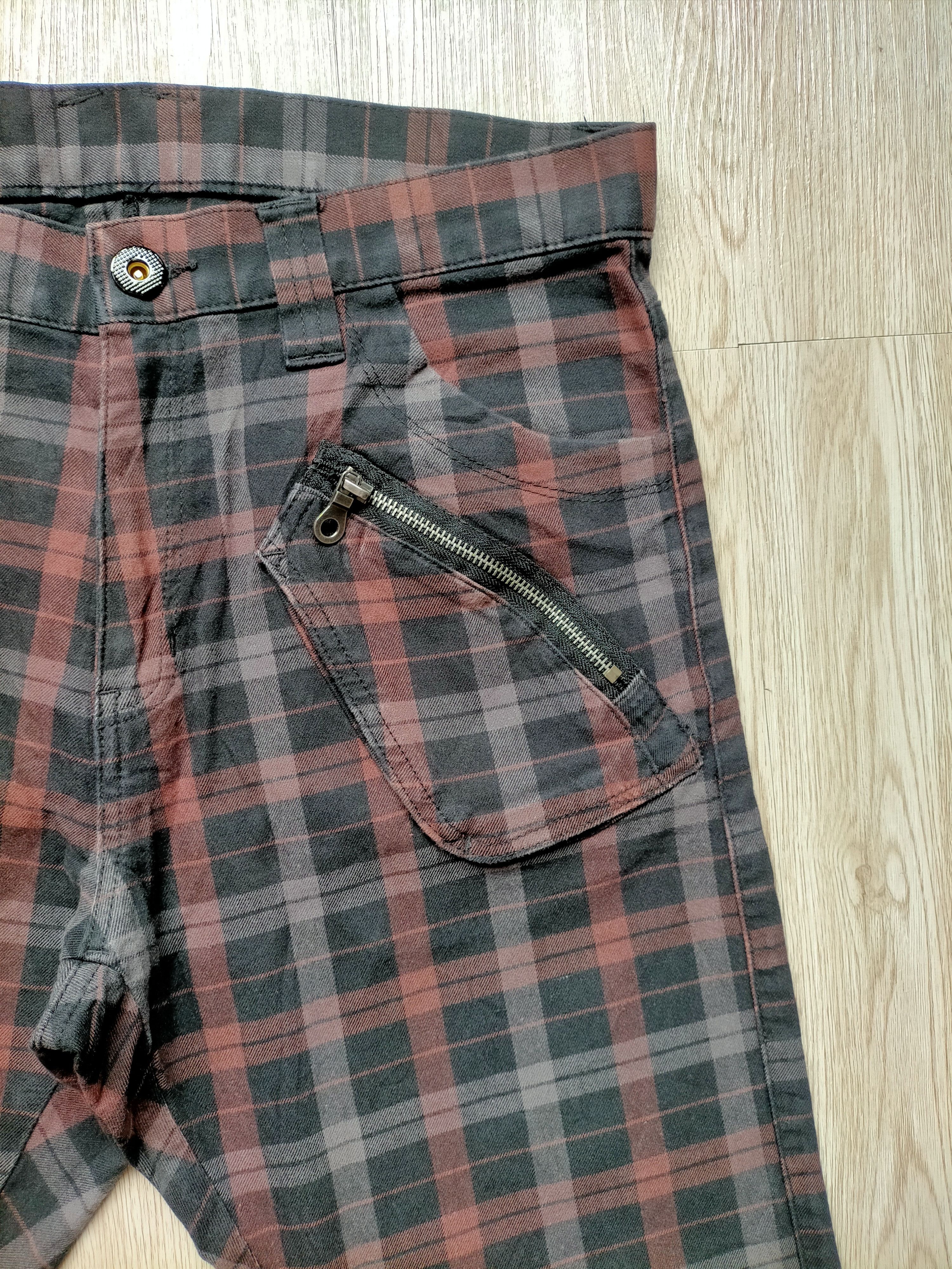 PPFM PPFM Curve Check Bondage Punk Style Pants Size US 34 / EU 50 - 5 Thumbnail