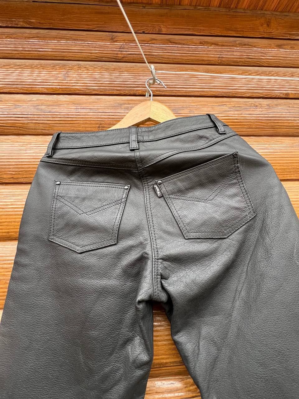 Leather Vintage Leather pants Moto womens Size 36" / US 14 / IT 50 - 3 Thumbnail