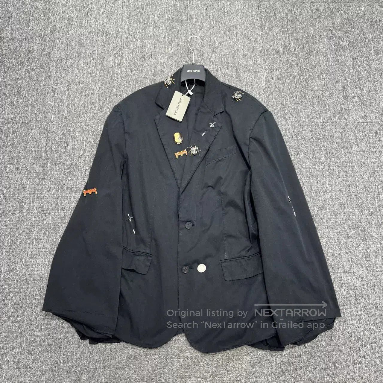 Balenciaga Balenciaga Distressed Pin Blazer Coat. Size US M / EU 48-50 / 2 - 1 Thumbnail