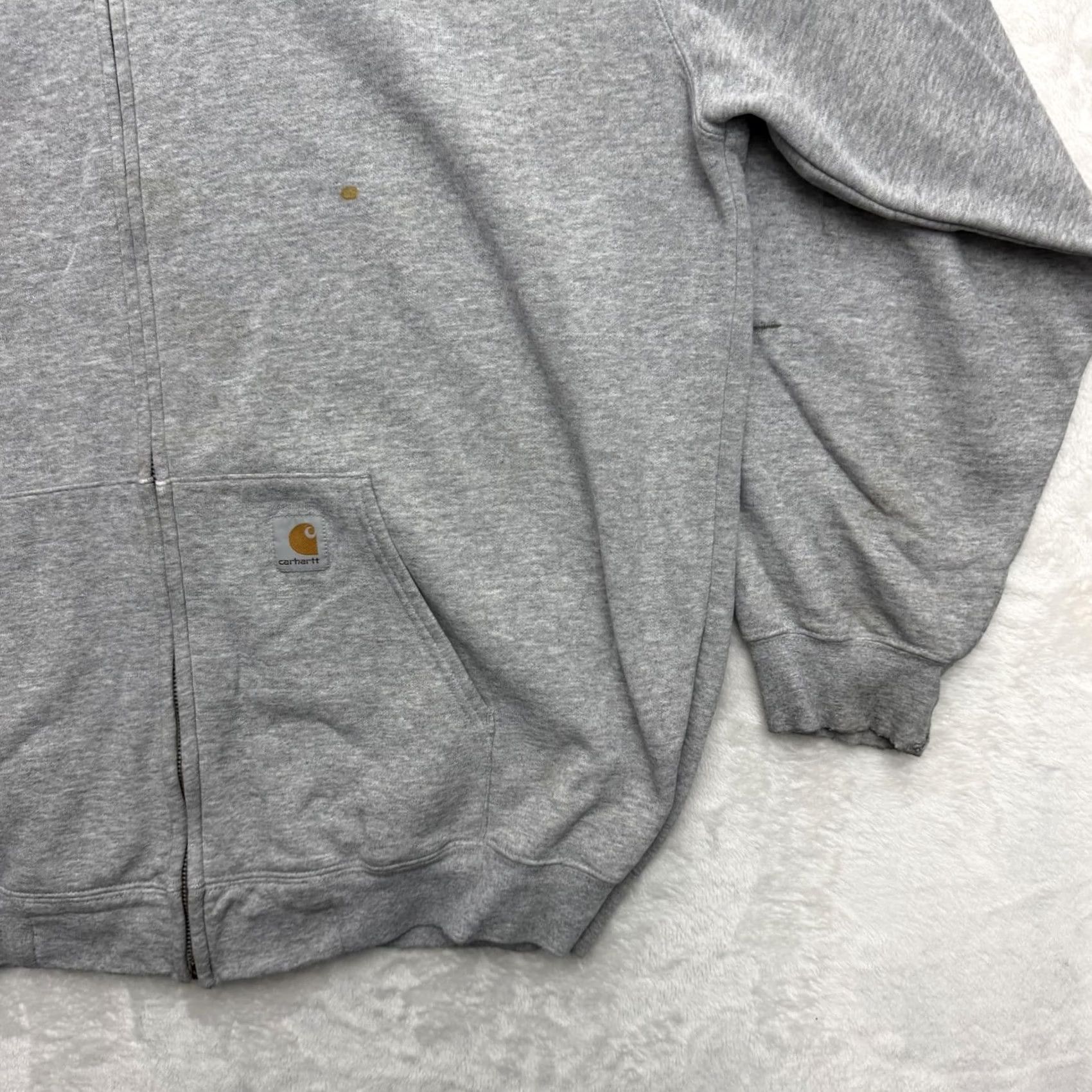 Carhartt Carhartt Hoodie Jacket Mens XL Gray Full Zip Fleece Relaxed Fit Workwear Vintage? (note: original says Vintage but specs Vintage: No) Size US XL / EU 56 / 4 - 5 Thumbnail