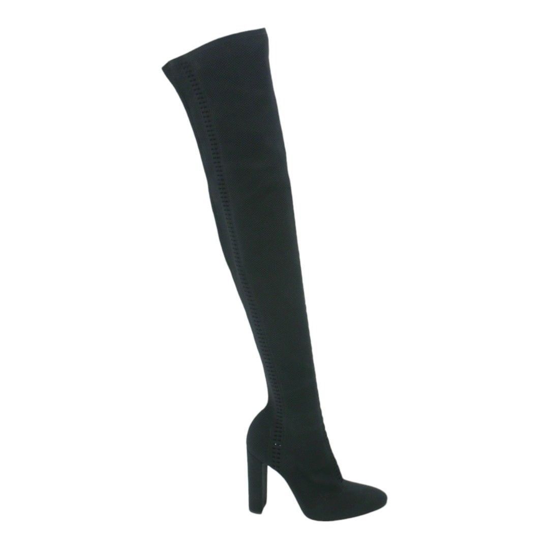 Gianvito Rossi Gianvito Rossi Stretch Knit Over the Knee Block Heel Boots Size US 9 / IT 39 - 1 Thumbnail