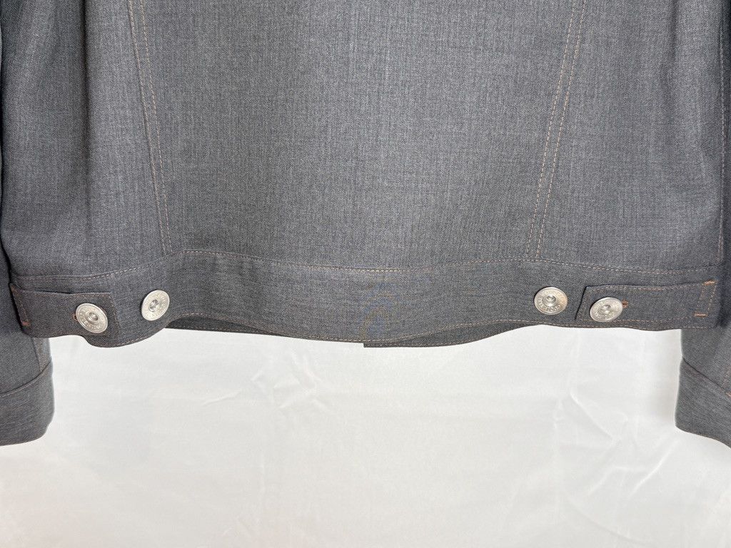 Brunello Cucinelli BRUNELLO CUCINELLI Wool Denim Bomber Grey Jacket Size US M / EU 48-50 / 2 - 14 Thumbnail
