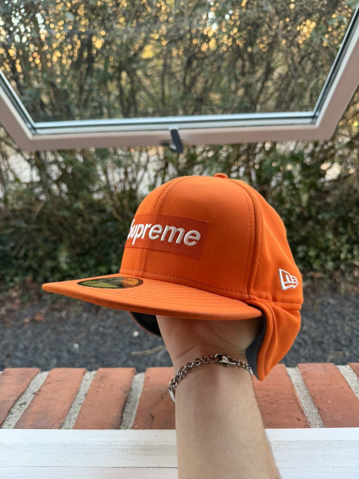 New Era × Supreme Supreme Orange Cap FW (20) Size ONE SIZE - 3 Thumbnail
