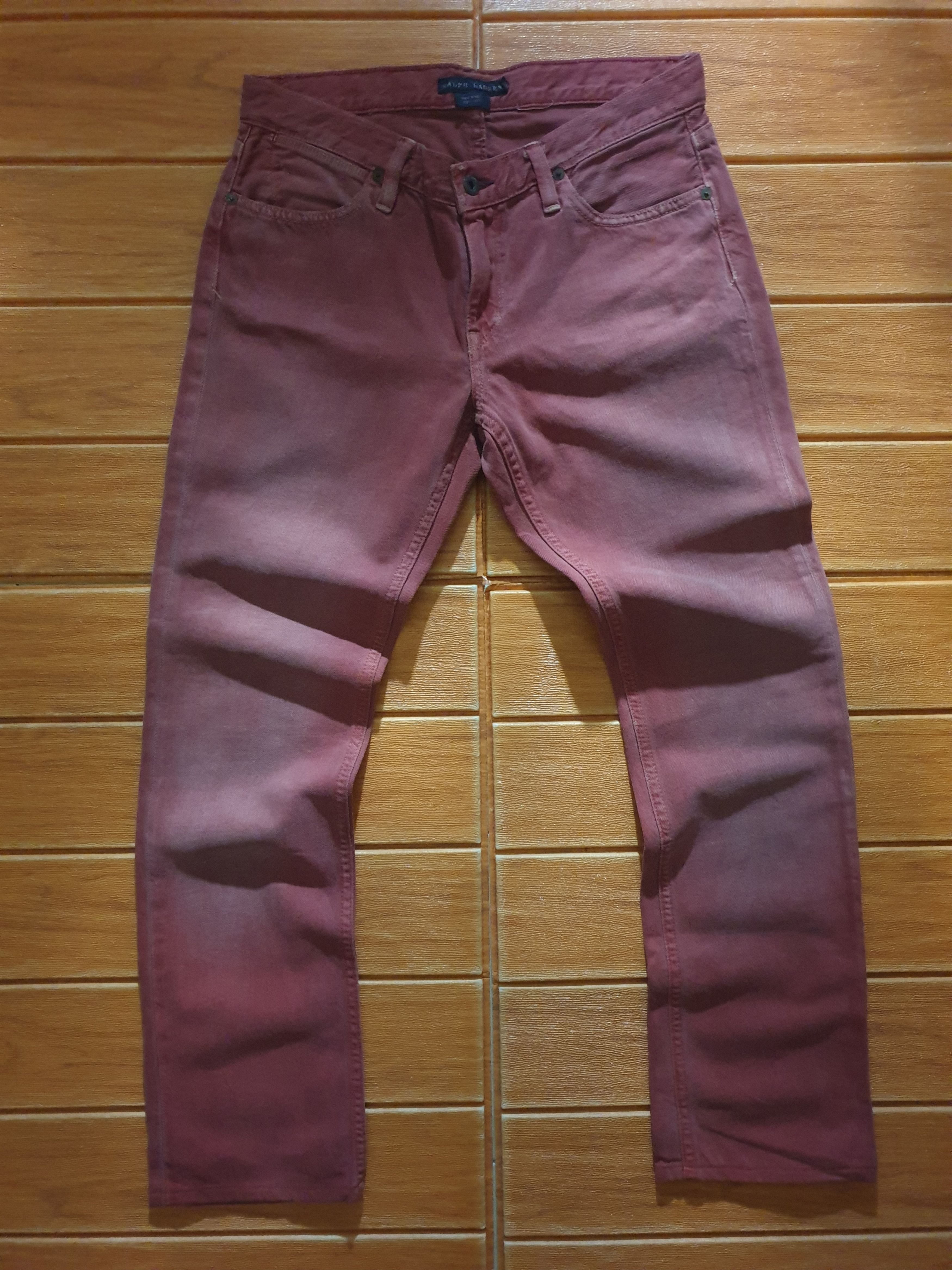 Polo Ralph Lauren 💥Polo Ralph Lauren red colour denim jeans Pant Size US 31 - 1 Thumbnail