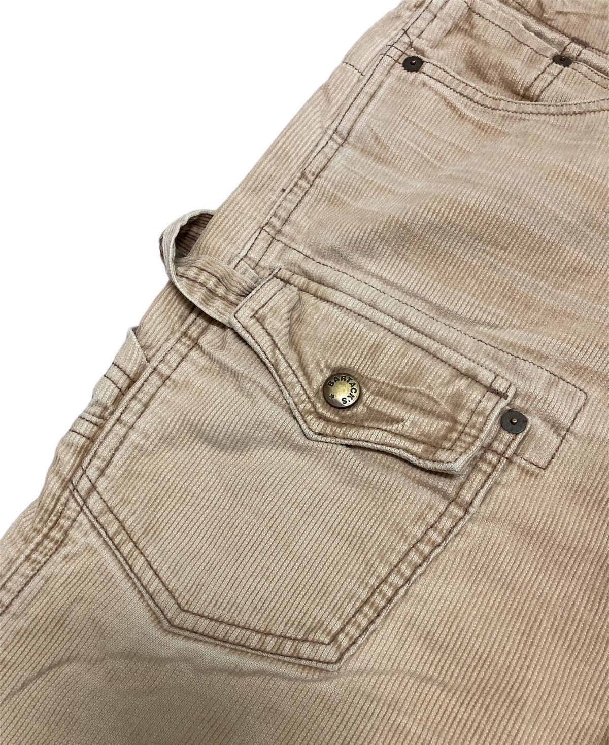 Japanese Brand Distressed Bartack Corduroy Bush Pants Size US 30 / EU 46 - 7 Thumbnail