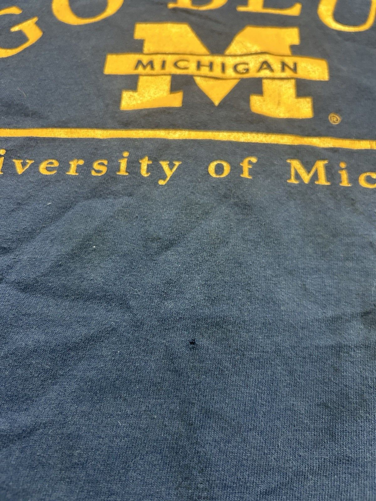 Vintage Vintage t shirt university of Michigan wolverines go blue XL Size US XL / EU 56 / 4 - 3 Thumbnail
