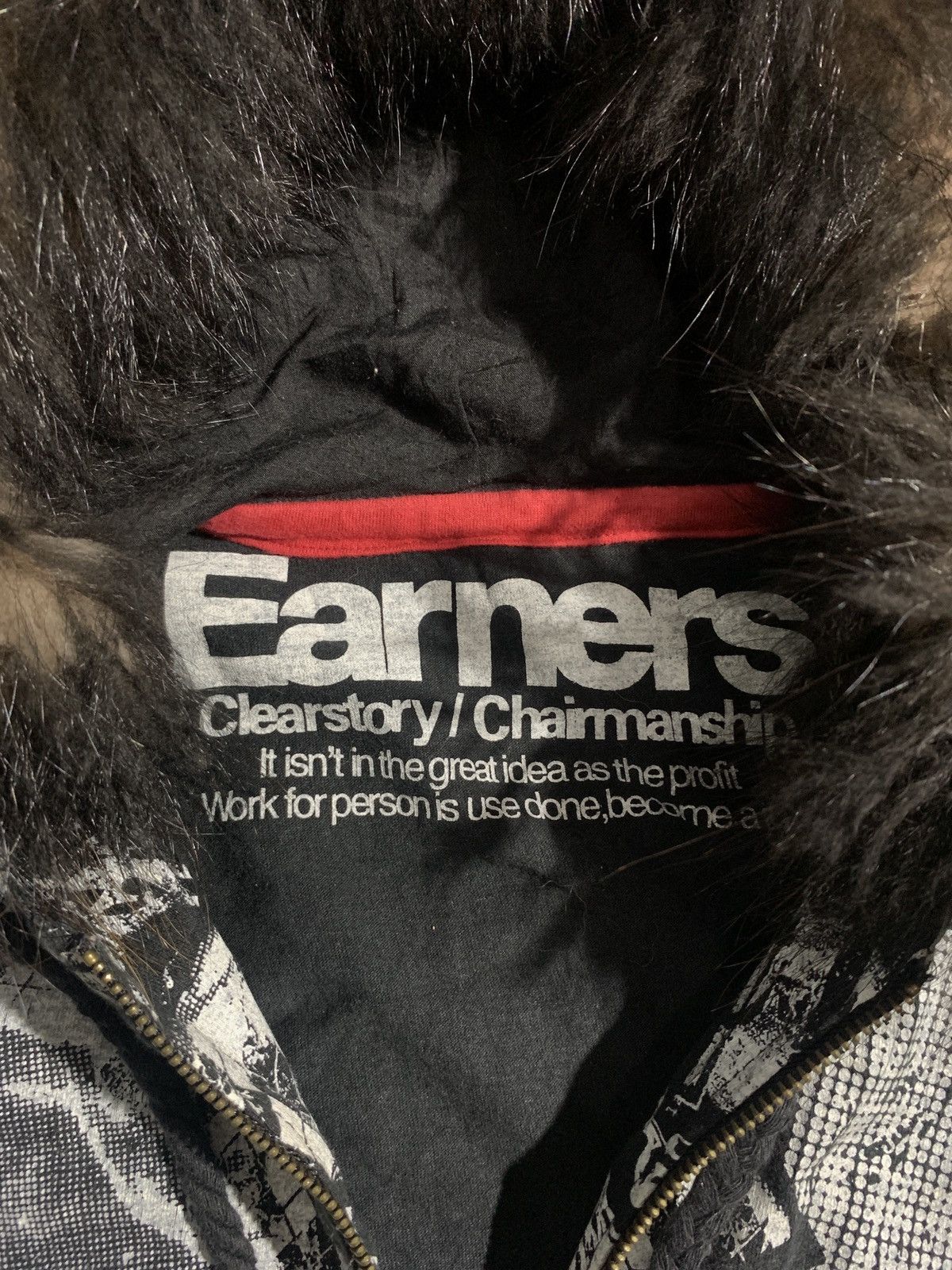 EARNERS HOODIE ZIPPER POEM LGB STYLE