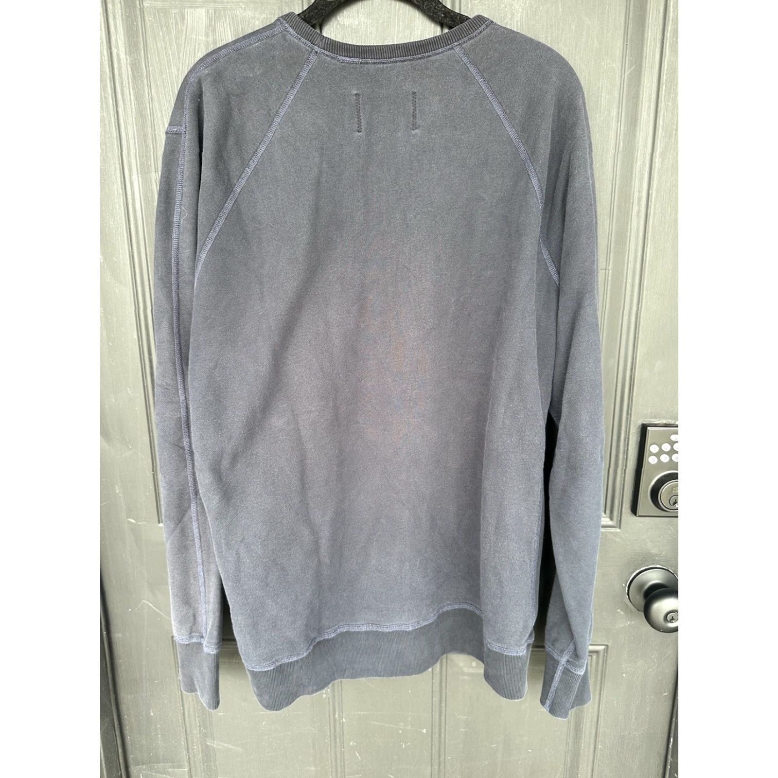 Reigning Champ Reigning Champ Sweatshirt Men L Slim Fit Navy Ribbed Side Panels Midweight Terry Pullover Size US L / EU 52-54 / 3 - 2 Thumbnail