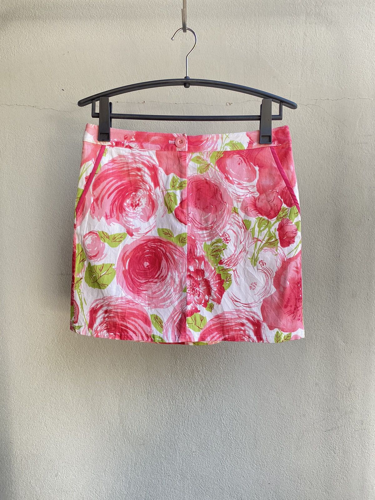 image of Dkny Printed Skirt in Pink, Women's (Size 30)