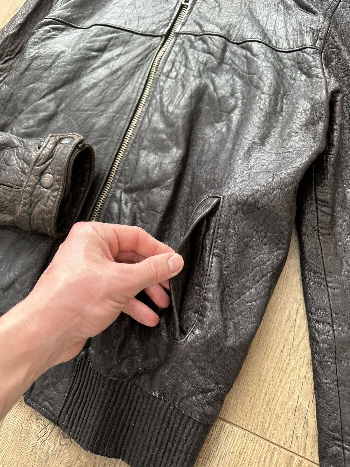 Allsaints AllSaints lamb vintage leather jacket Size US M / EU 48-50 / 2 - 9 Thumbnail