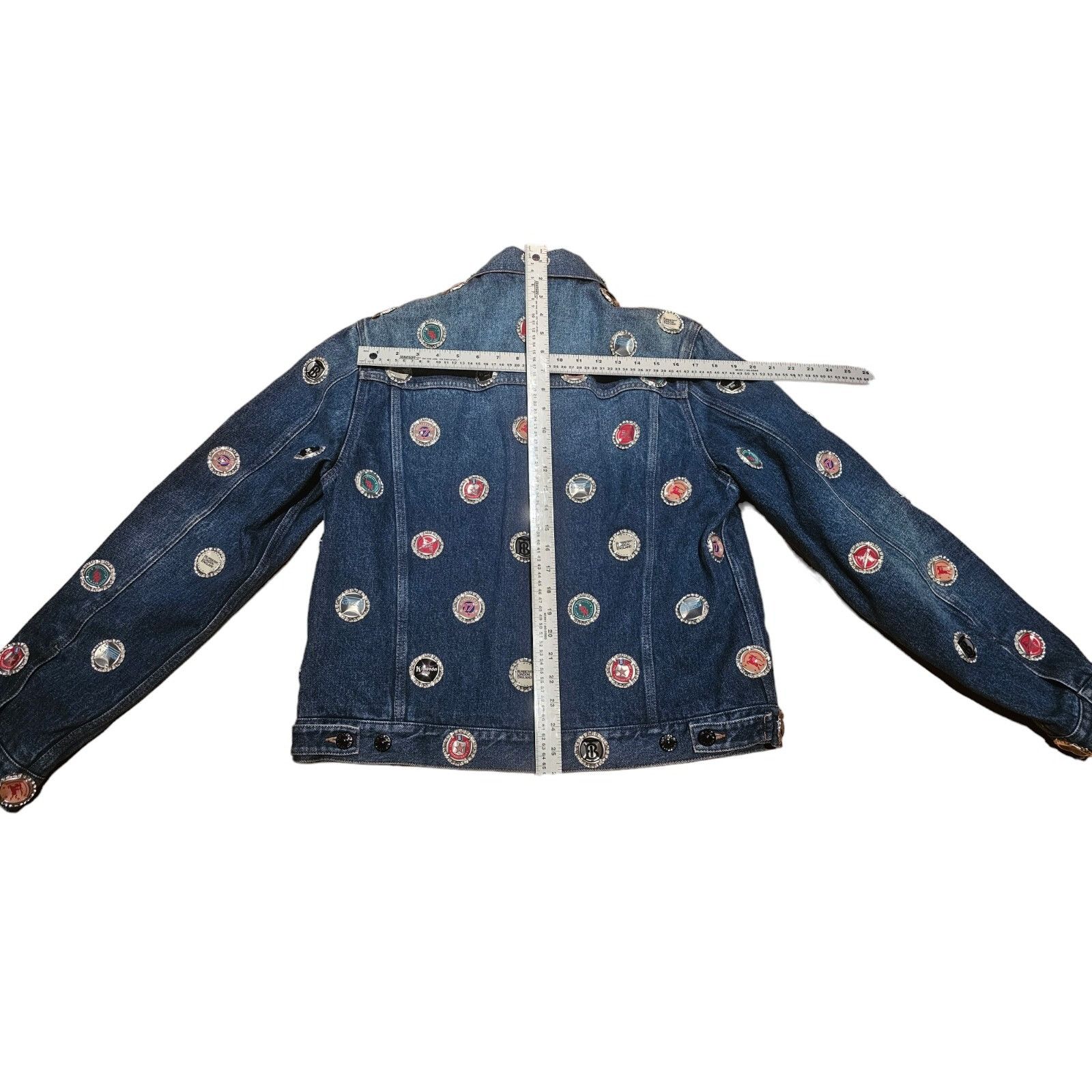 Burberry Bottle Cap Detail Denim Jacket Size US L / EU 52-54 / 3 - 3 Thumbnail