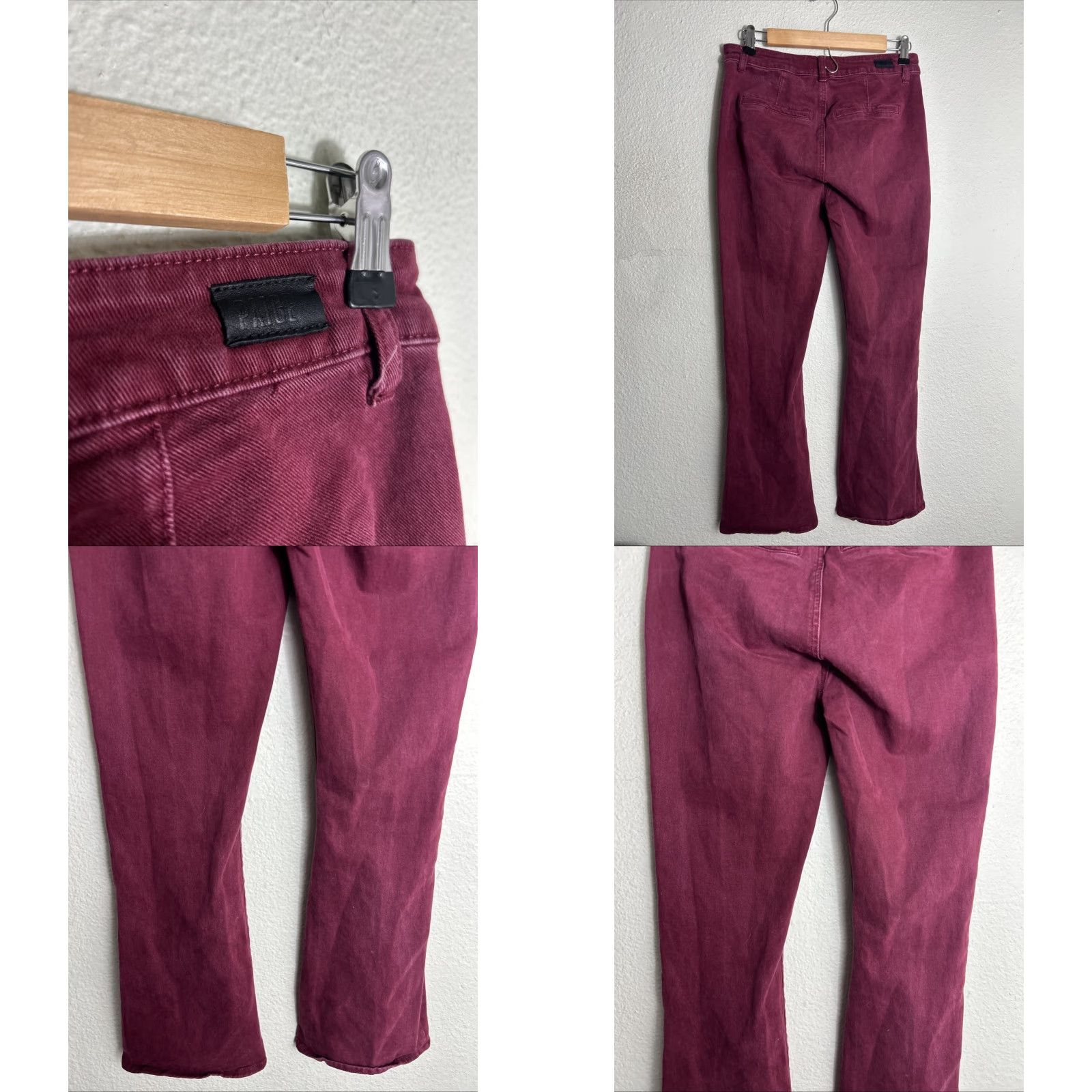 Paige VINTAGE Paige Womens Jeans Straight Red 30x30 Stained Size 30" / US 8 / IT 44 - 8 Thumbnail
