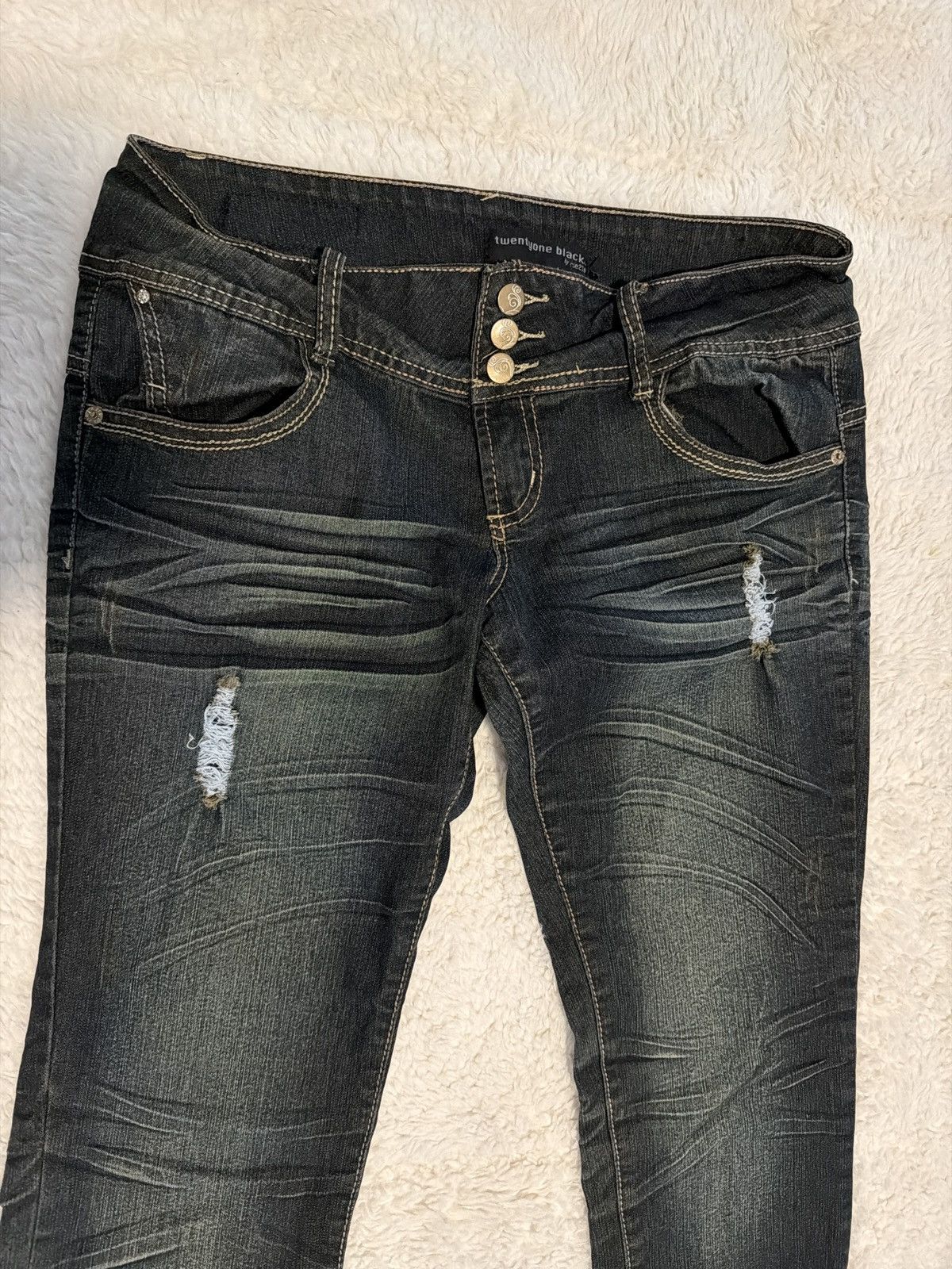 rue21 twentyone black denim Size 34" / US 12 / IT 48 - 3 Thumbnail