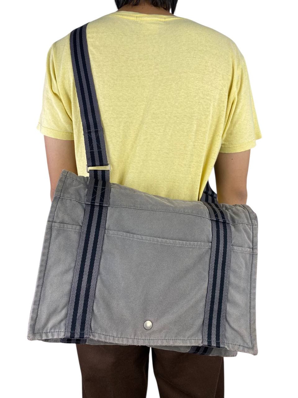 Hermes Y2K 2000’s Hermes Herline Sunfaded Canvas Messenger Bag Size ONE SIZE - 1 Thumbnail