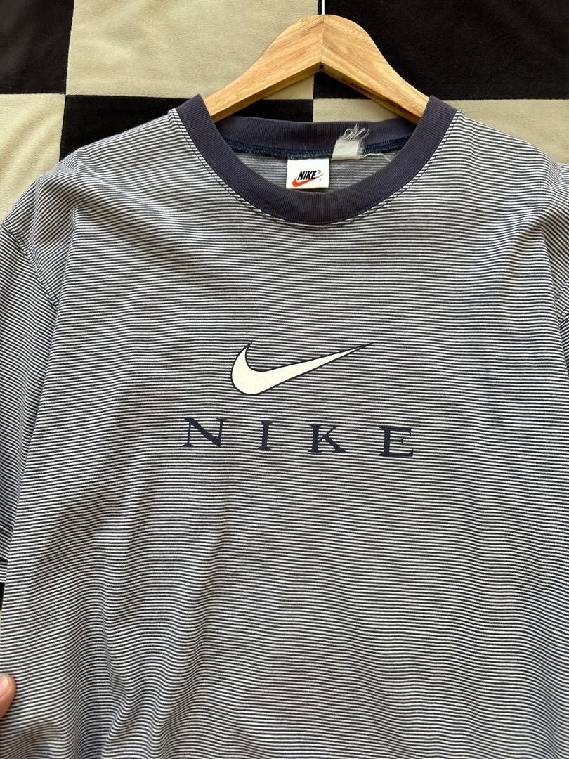 Nike × Vintage VINTAGE NIKE STRIPE SPELLOUT Size US M / EU 48-50 / 2 - 3 Thumbnail