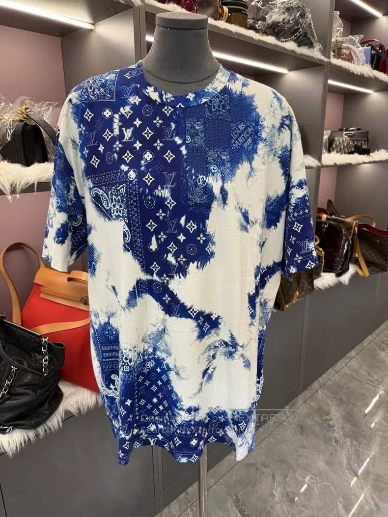 Louis Vuitton Louis Vuitton full cashew flower logo short sleeves Size US XXL / EU 58 / 5 - 3 Thumbnail