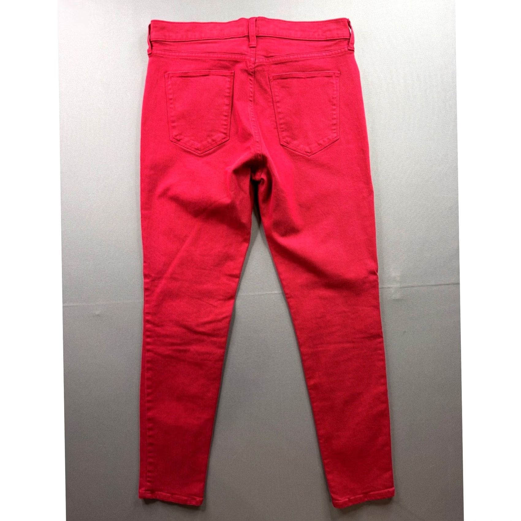 Gap Gap True Skinny Jeans Red Mid Rise Stretch Denim Pants 29 Regular Womens Jeans Modern 5-Pocket Style Zip Button Pocketed Womens Size 29" - 5 Thumbnail