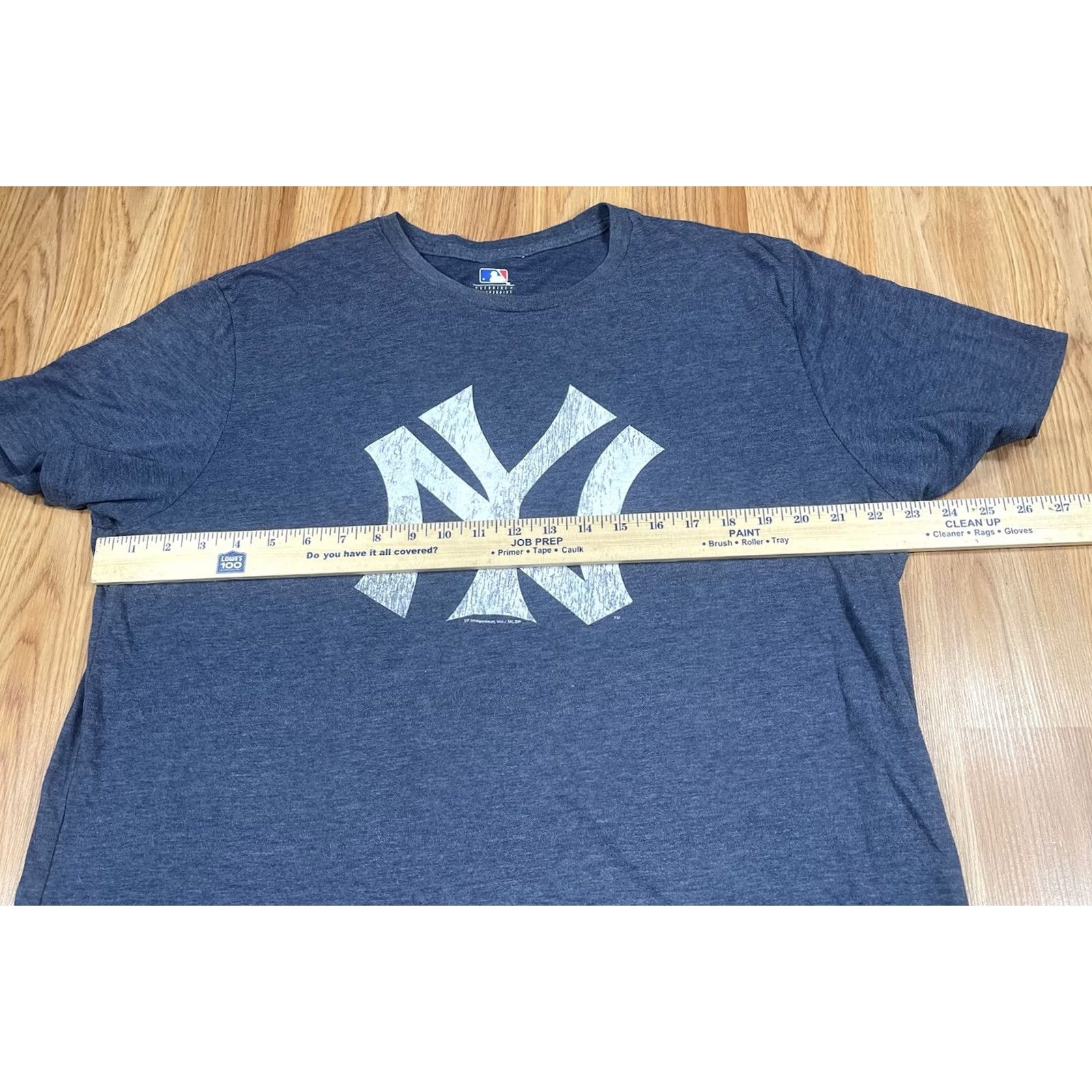 MLB MLB NY Yankees T-Shirt Mens XL Extra Large Gray CrewNeck Short Sleeve Size US XL / EU 56 / 4 - 5 Thumbnail