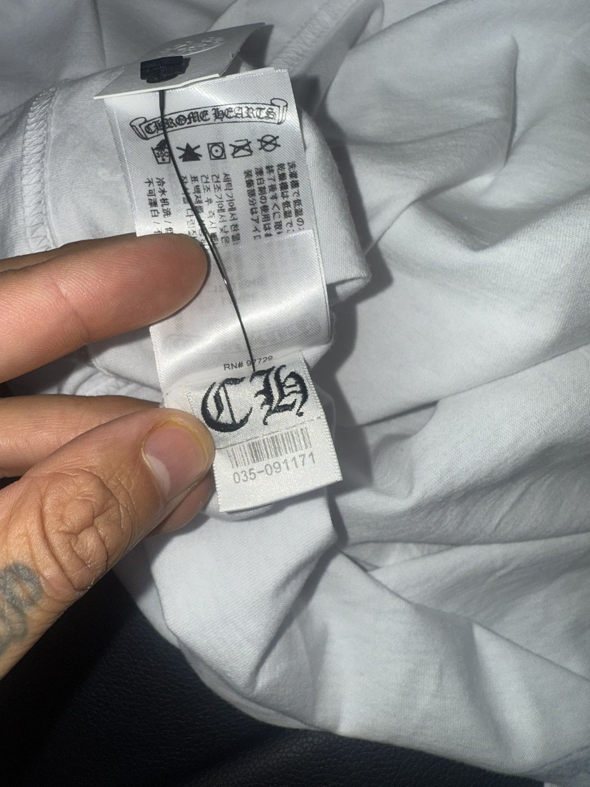 Chrome Hearts Chrome hearts logo t shirt Size US L / EU 52-54 / 3 - 7 Thumbnail