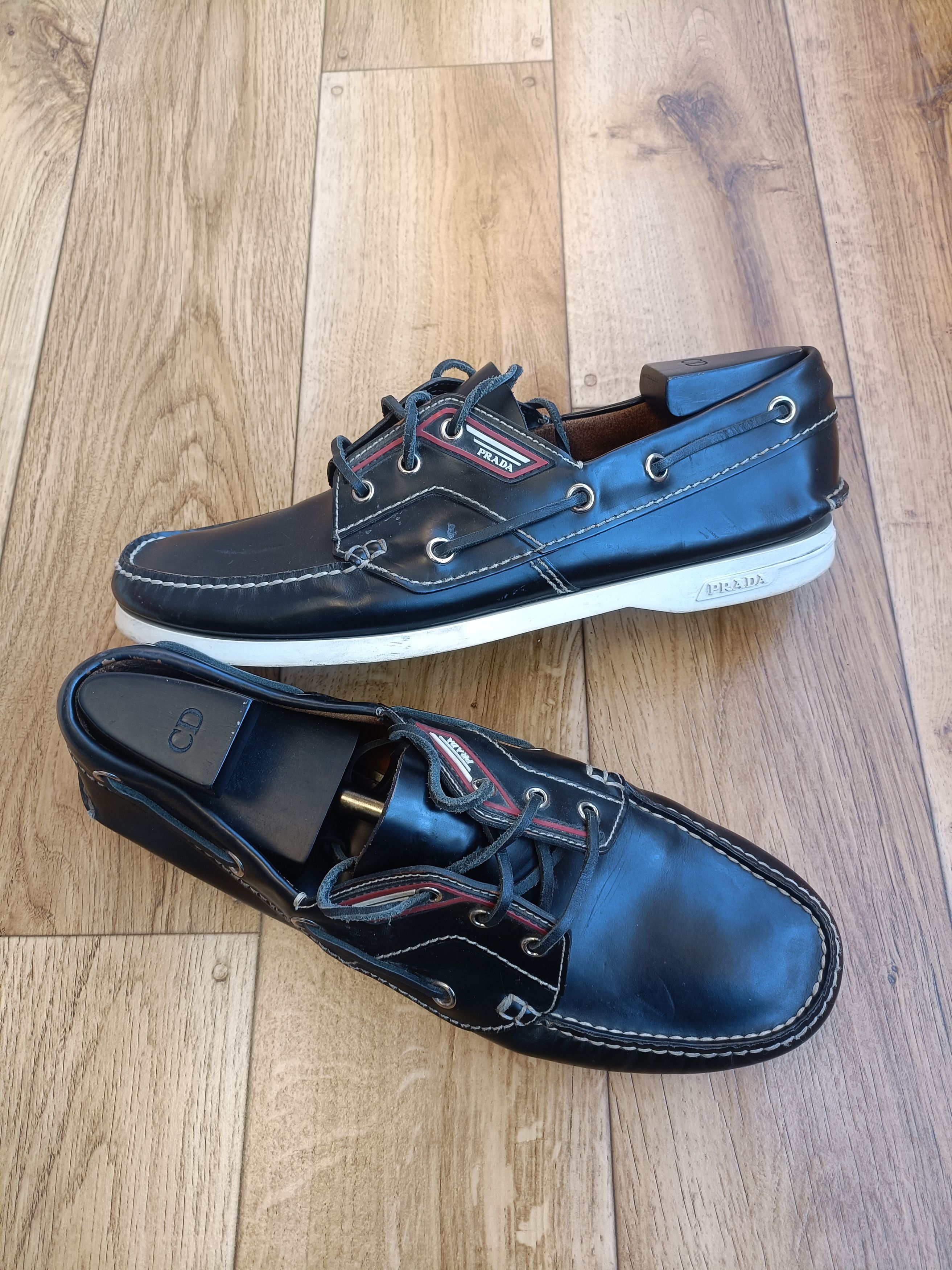 Prada Prada Classic Boat Shoes Size US 12 / EU 45 - 8 Thumbnail