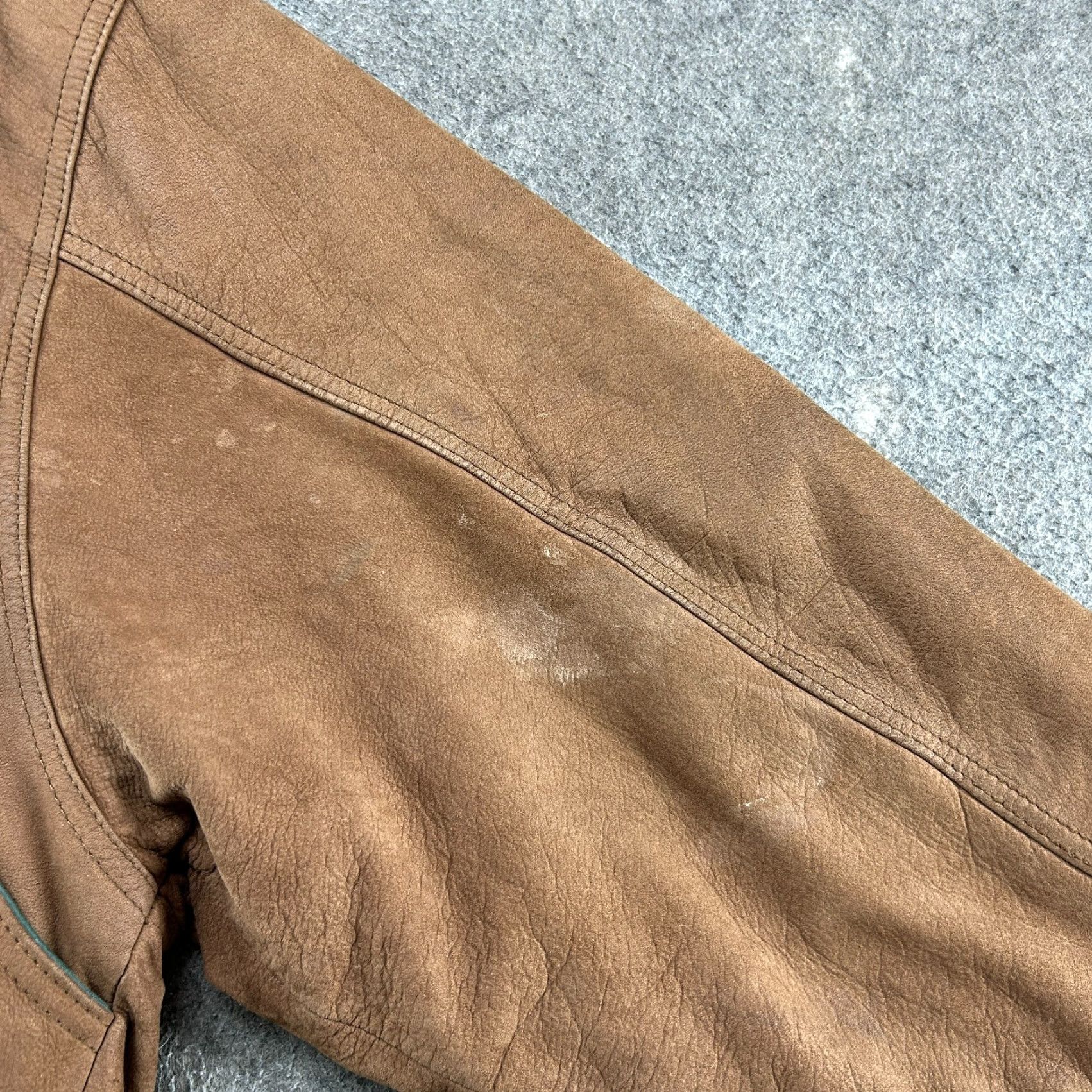 Vintage VINTAGE Beyond Leather Jacket Mens M Brown Bomber Genuine Flight Aviator 90s Casual Zip Full Zip Lined 80s Western 90s Riding Mens Size US M / EU 48-50 / 2 - 7 Thumbnail