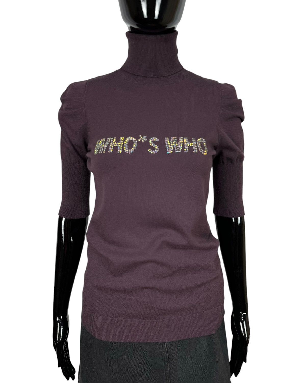 Who’s Who Short Sleeve Jumper Sequins Emblished size M