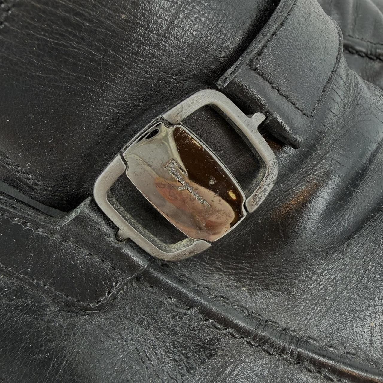Salvatore Ferragamo Salvatore Ferragamo Men Size 11 Black Leather Size US 11 / EU 44 - 3 Thumbnail