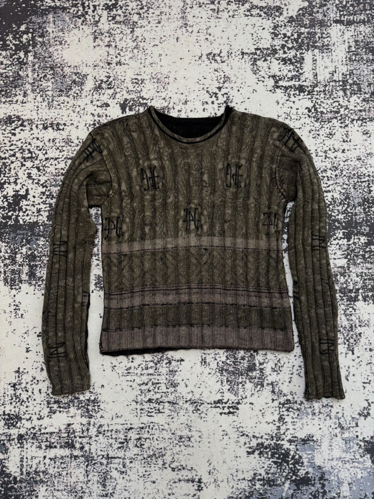 Jean Paul Gaultier Jean Paul Gaultier monogram Crewneck Jumper XS Size US XS / EU 42 / 0 - 1 Thumbnail