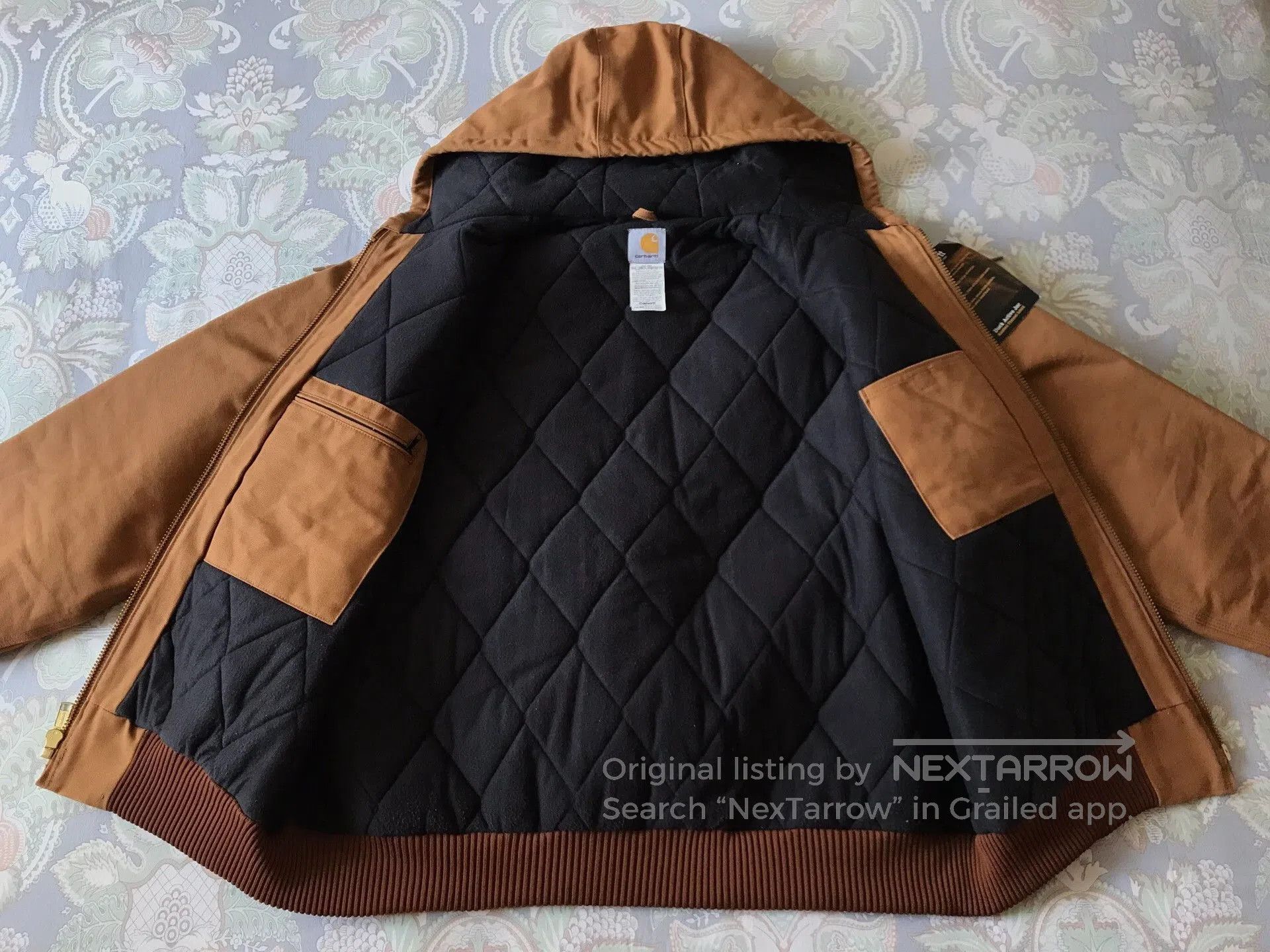 Carhartt Carhartt J140 Brown Hooded Work Jacket. Size US XL / EU 56 / 4 - 3 Thumbnail