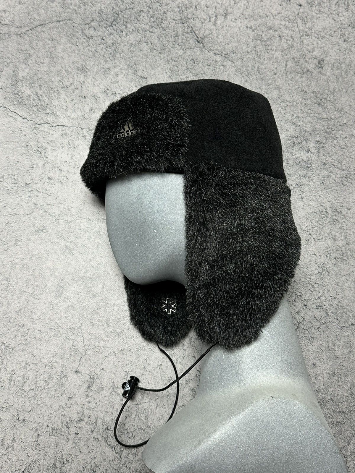 Adidas Vintage Adidas Fleece Trapper Hat Faux Fur Metal Logo Size ONE SIZE - 5 Thumbnail