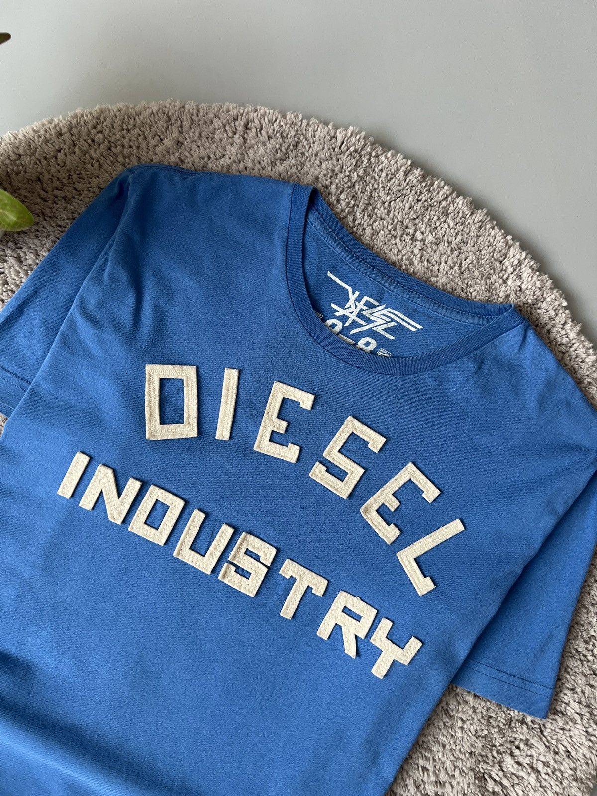 Diesel × Japanese Brand × Vintage Y2k Distressed Vintage Diesel Big Logo Washed T-Shirt 90s Size US S / EU 44-46 / 1 - 2 Thumbnail