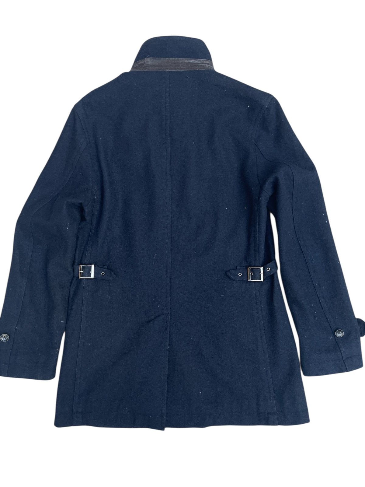 Melrose Men’s Melrose Wool Navy Coat - Classic Button Front Size US S / EU 44-46 / 1 - 2 Thumbnail