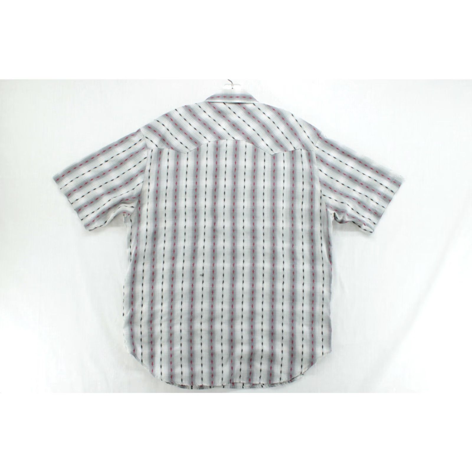 Levi's VINTAGE Levi's Shirt Mens XL Pearl Snap Diamond striped Western Cowboy Ranchwear Shirt Size US XL / EU 56 / 4 - 3 Thumbnail