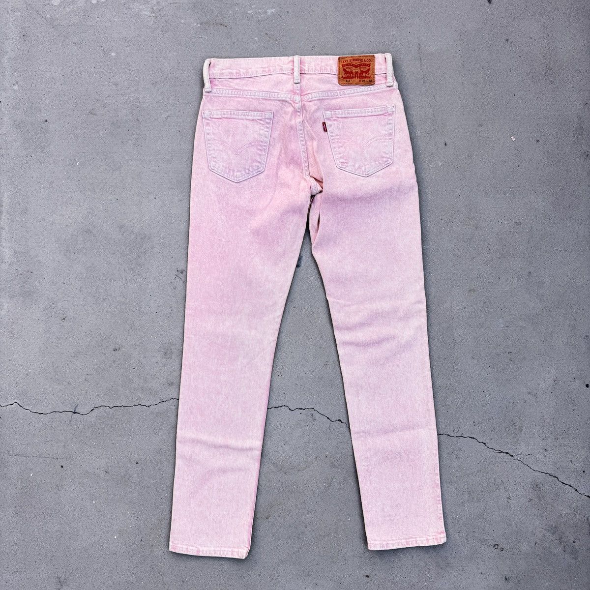Levi's Levi’s 501 Pink Acid Wash Denim – Rare Vintage Fade Size US 30 / EU 46 - 2 Thumbnail