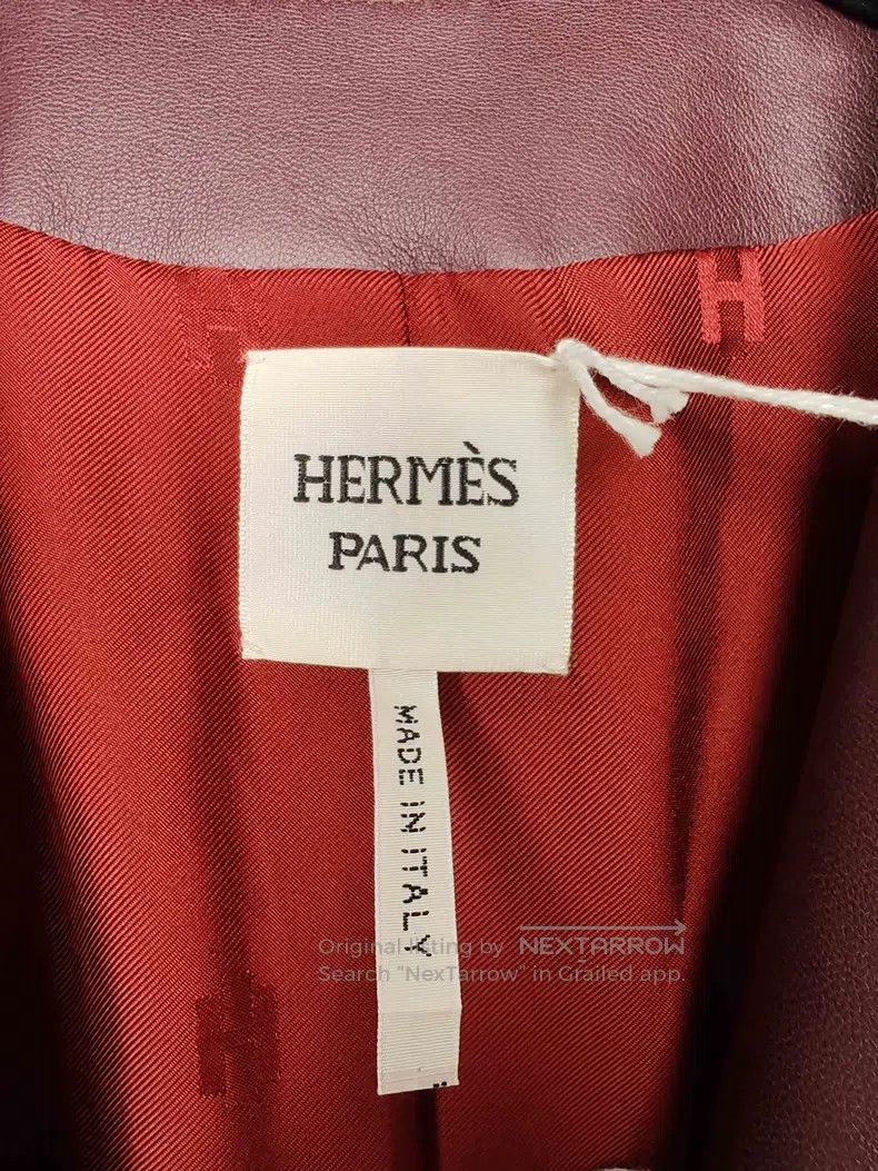 Hermes Hermes Women's Leather Jacket Size XXS / US 00 / IT 34 - 3 Thumbnail