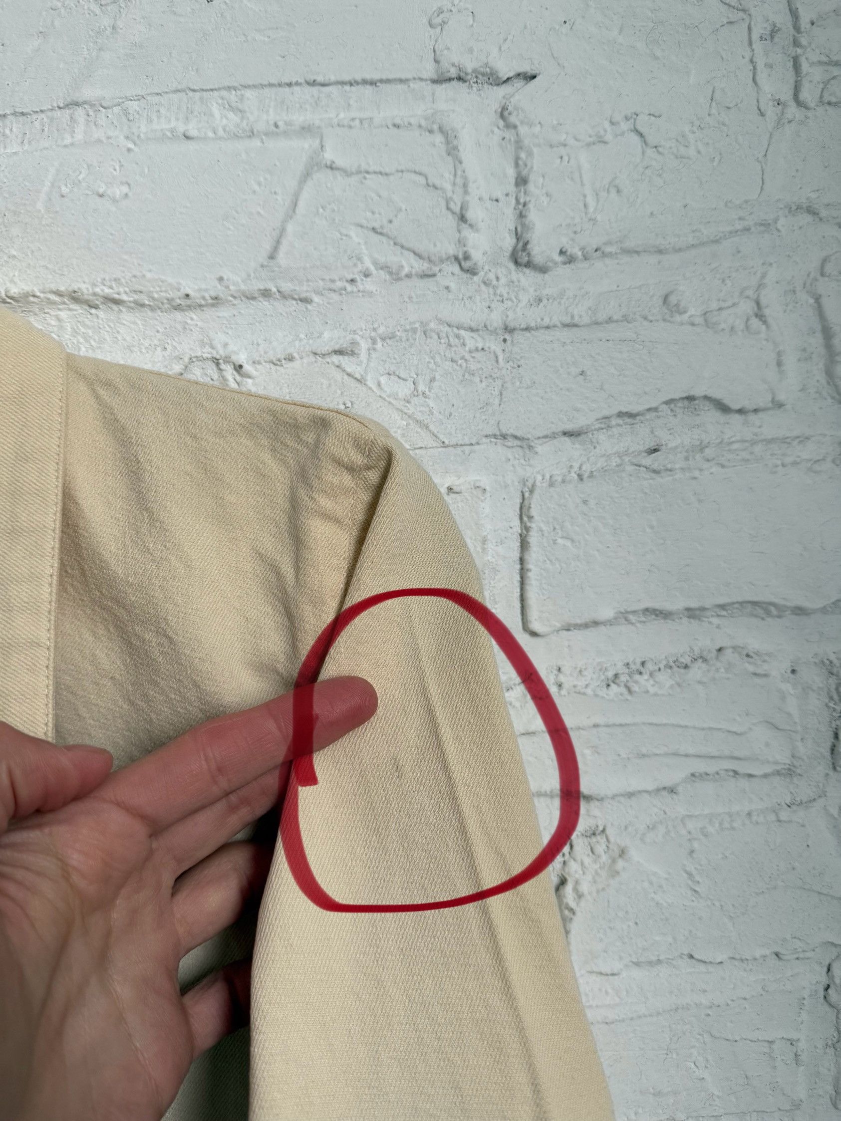 Japanese Brand RUE DE TOKYO Beige Cotton denim work jacket Size L / US 10 / IT 46 - 9 Thumbnail