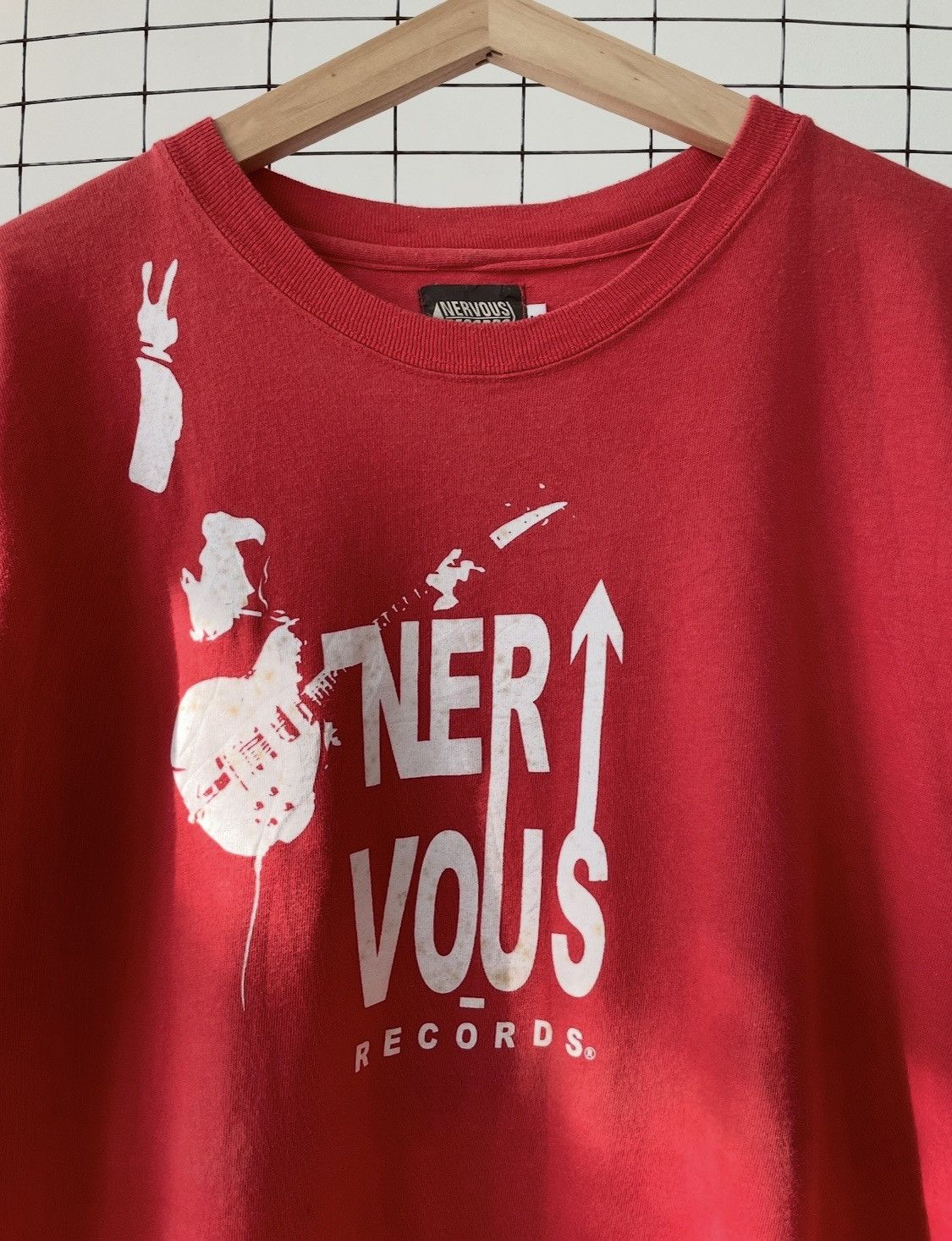 Vintage Vintage Nervous Records T-Shirt Size US L / EU 52-54 / 3 - 2 Thumbnail