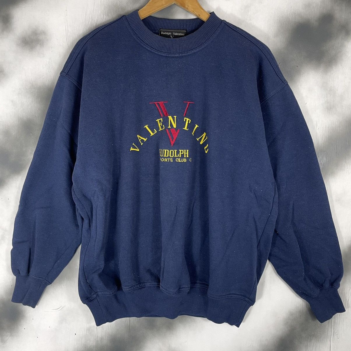 Designer × Vintage Vintage Rudolph Valentino Sports Club Sweatshirt Size US L / EU 52-54 / 3 - 1 Thumbnail