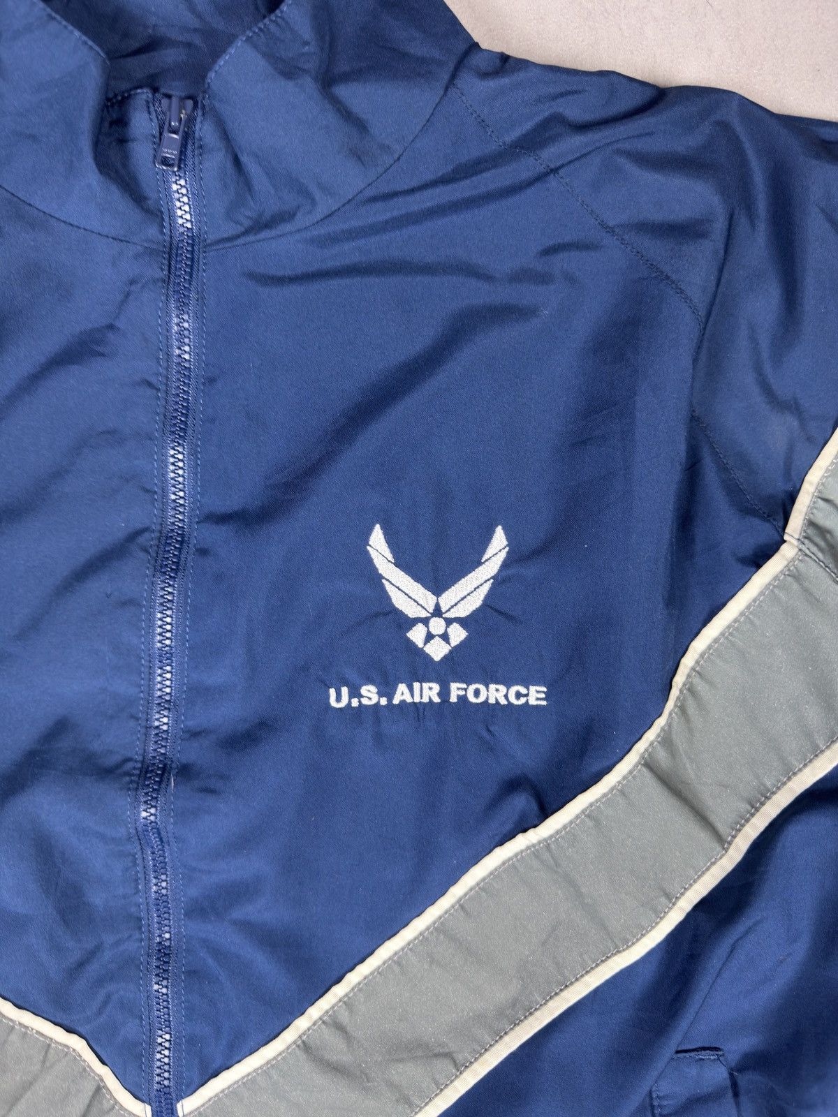 Other US Air Force Vintage Track Jacket Navy Reflective Size US L / EU 52-54 / 3 - 2 Thumbnail