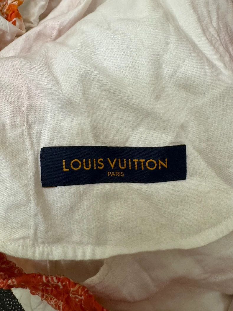 Louis Vuitton Louis Vuitton Red Floral Pattern Shorts -2505 Size US 34 / EU 50 - 4 Thumbnail