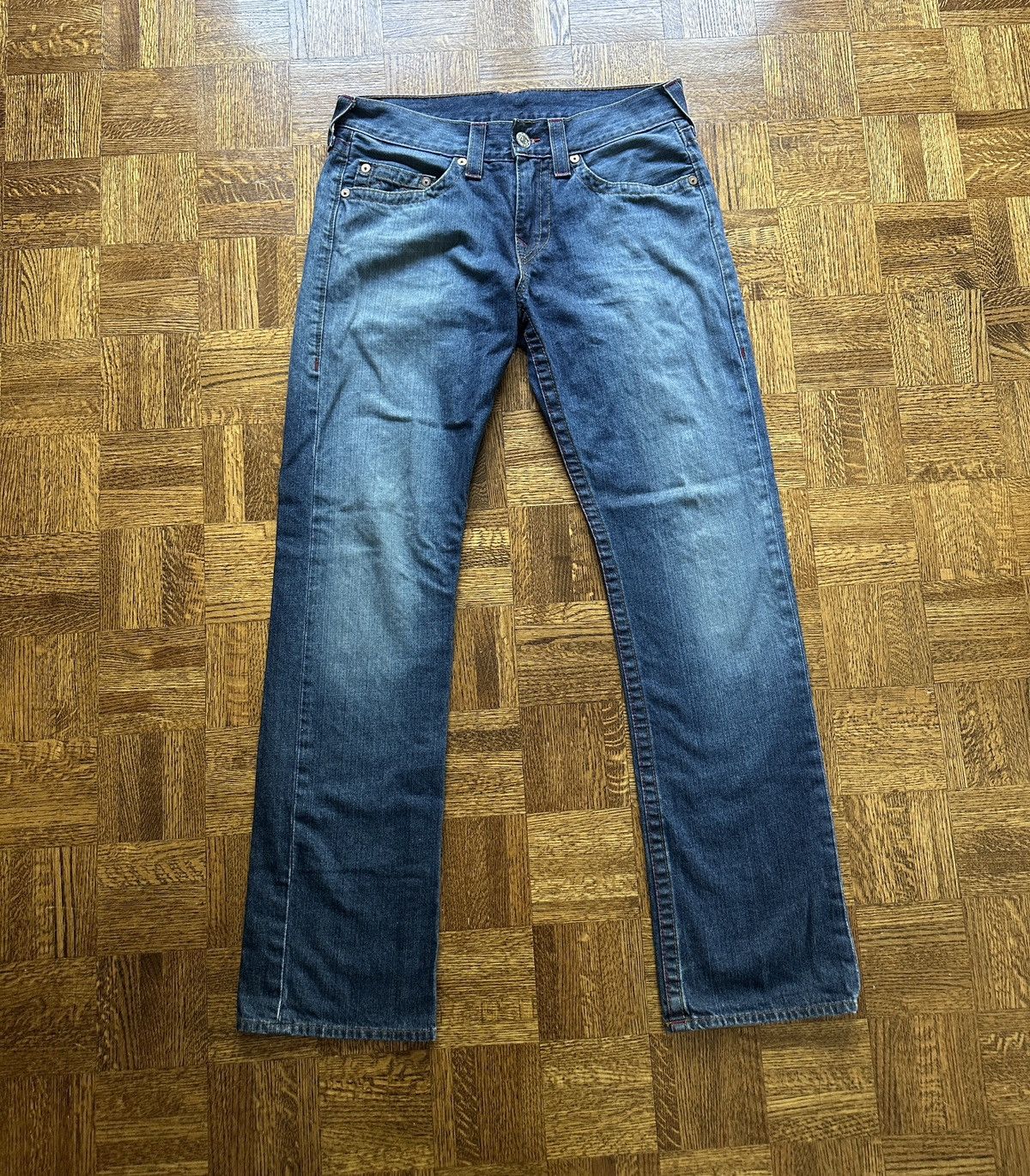 True Religion × Vintage Vintage Y2K True Religion Straight Leg Denim Jeans Size US 32 / EU 48 - 3 Thumbnail