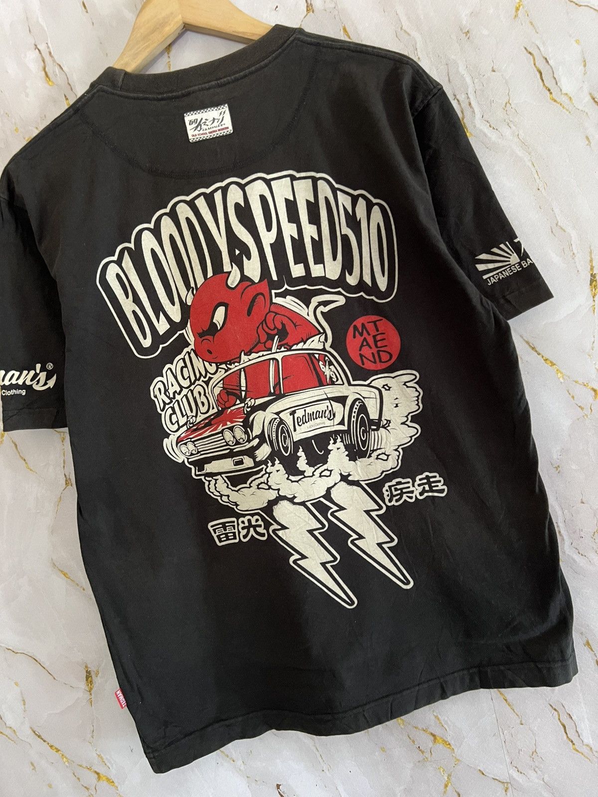 Japanese Brand Tedman Japan T-Shirt – Lucky Red Devil Graphic Streetwear Size US M / EU 48-50 / 2 - 4 Thumbnail