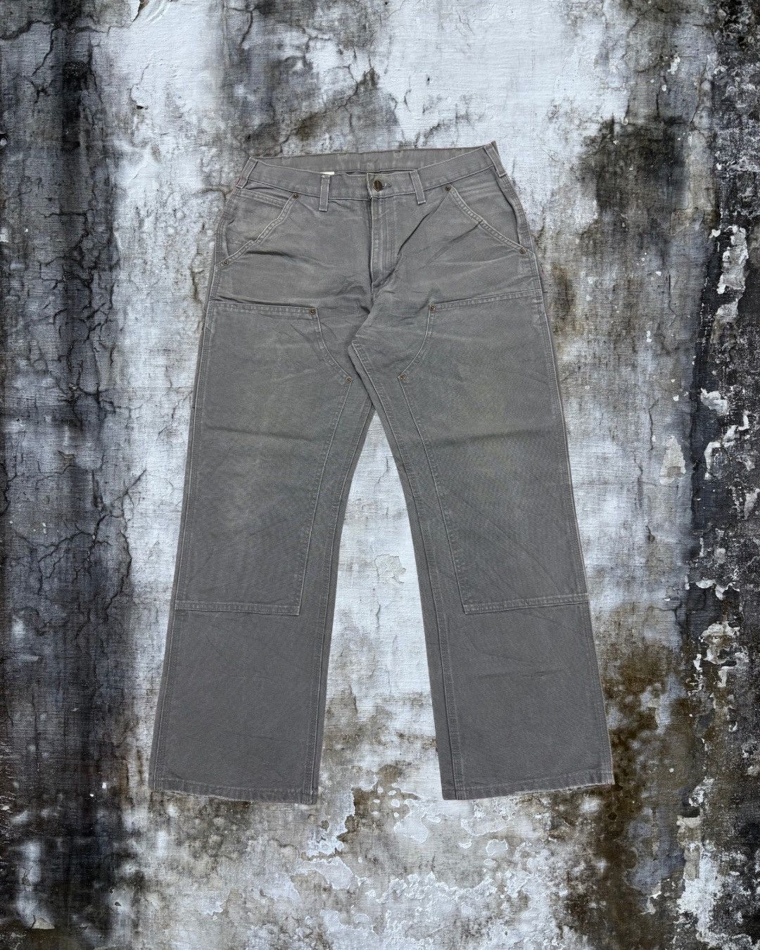 Carhartt Grey Carhartt Double Knee Pants - EB136039 Size US 34 / EU 50 - 2 Thumbnail