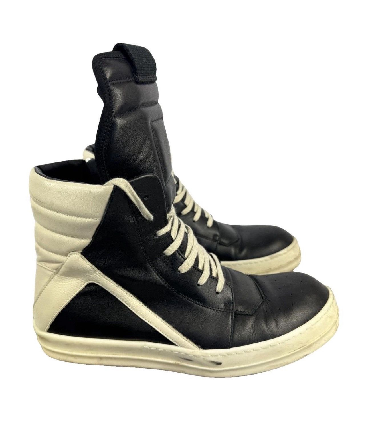 Rick Owens GEOBASKET HIGH TOP SNEAKERS Size US 11 / EU 44 - 1 Thumbnail