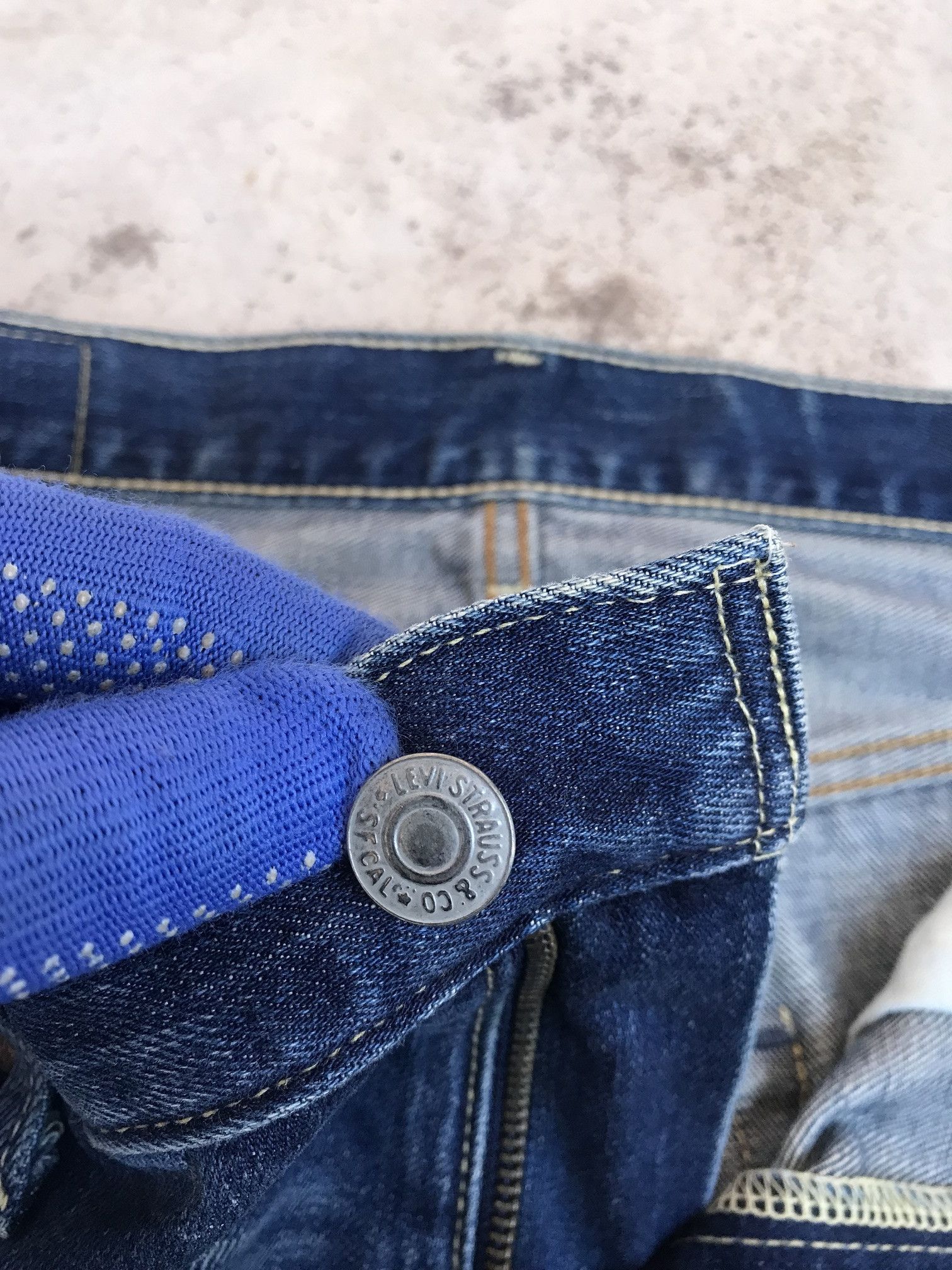 Levi's Vintage Levis 502 selvedged distressed jean W31x31.5 Size US 31 - 9 Thumbnail