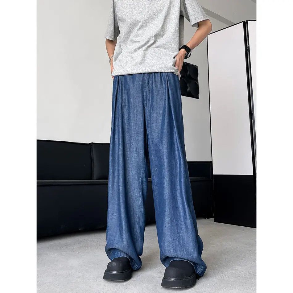 Japanese Brand × Jean Retro loose wide leg printed jeans Size US 32 / EU 48 - 4 Thumbnail