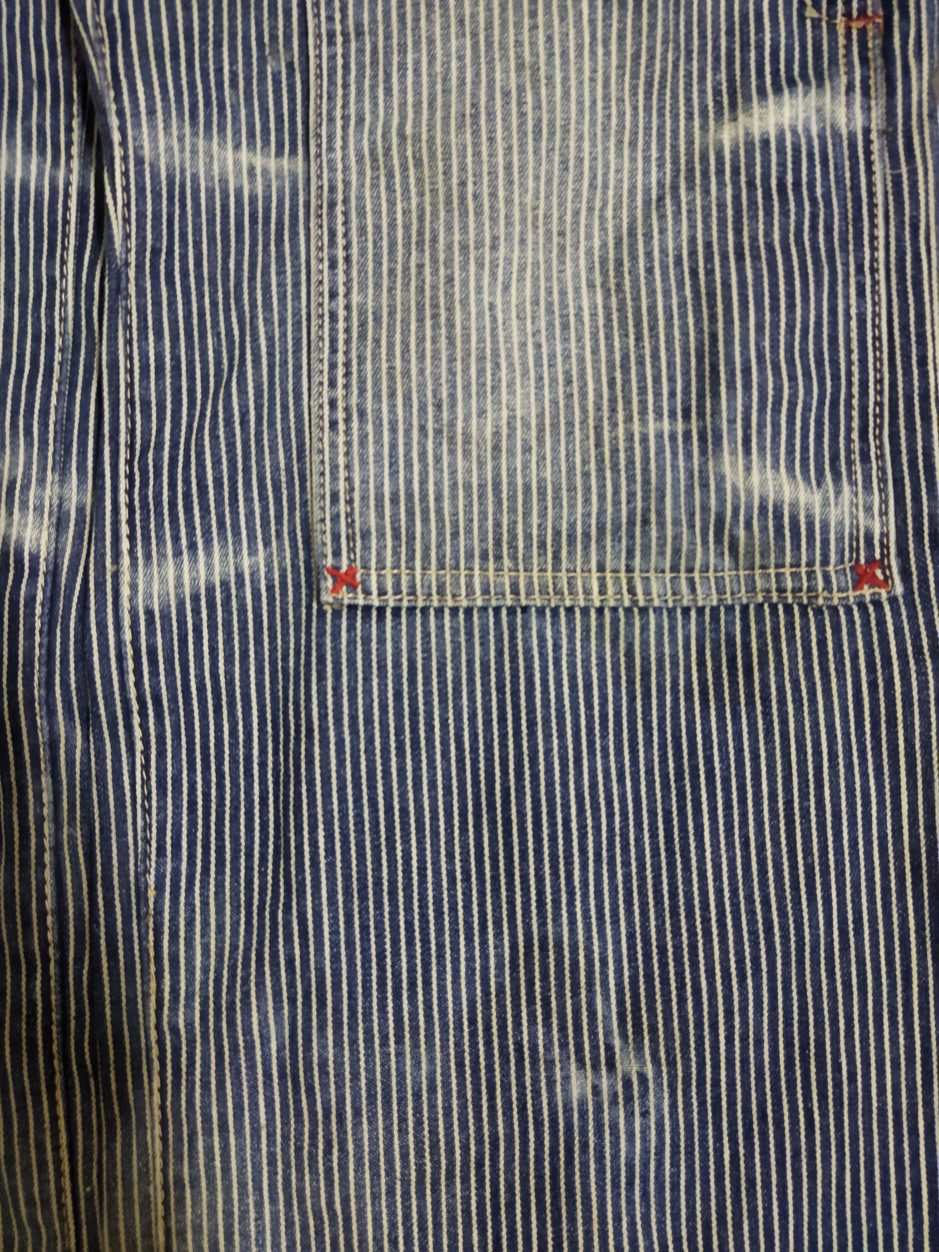 PPFM PPFM Double Knee Hickory Stripe Washed Pants Size US 29 - 5 Thumbnail
